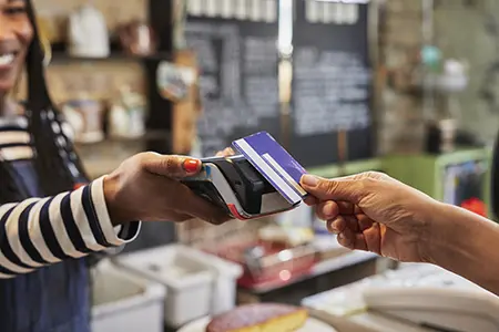 paying with credit card